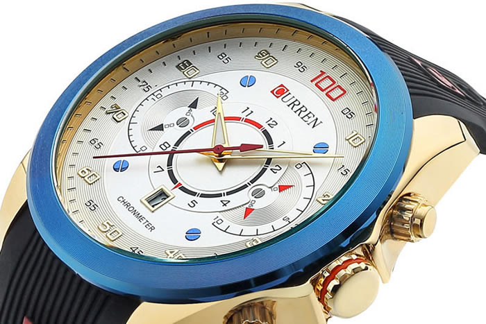 Relógio Curren M 8166 Esportivo Quartz Masculino Feminino